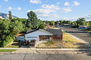 Single story home featuring a mountain view