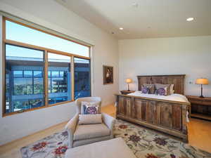 Bedroom featuring light hardwood / wood-style floors