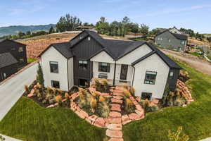 View of front of house featuring a mountain view