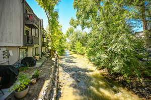 Backyard is on the river.