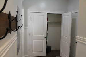 View of closet