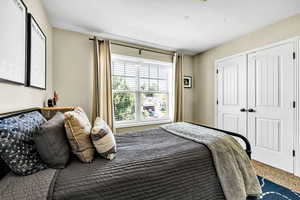 Bedroom with a closet