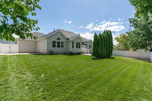 Huge Back Yard with Gates on Each Side of House