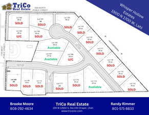 Map showing property parcels
