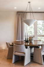 Dining room featuring light hardwood / wood-style floors