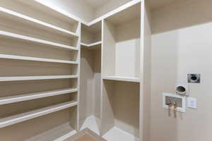 View of spacious closet