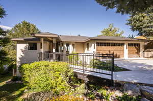 View of front of house featuring a garage