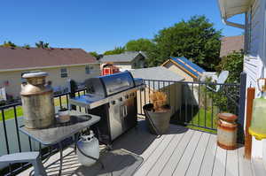 backyard deck perfect for grilling