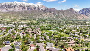 Exterior space with a mountain view