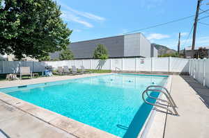 Community Pool, with BBQ area and clubhouse