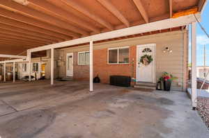 View of Dedicated Covered Carport