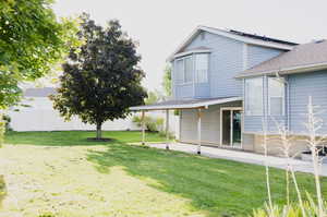 View of yard with a patio area