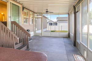 Spacious patio