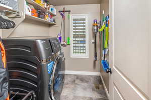 spacious Laundry room