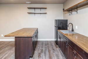 Wet Bar with small fridge and sink