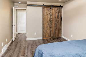 Bedroom #2 with Barndoor