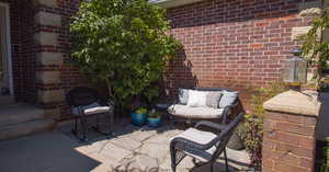 Front door outside sitting area