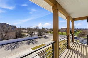 Balcony with a residential view