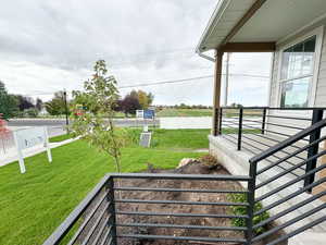 View of wooden porch
