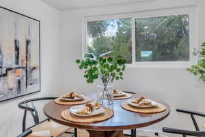 View of dining room