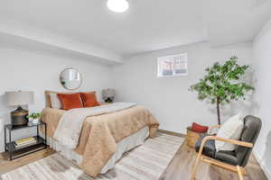 Bedroom 3 with light wood-type flooring