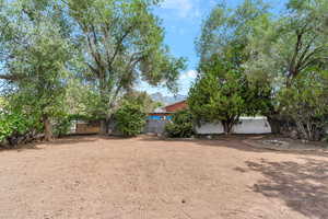 View of yard. Blank slate for new owners