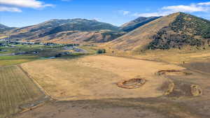 Property view of mountains featuring a rural view