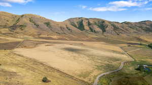 Property view of mountains featuring a rural view