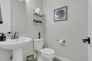 1/2 bath on main floor