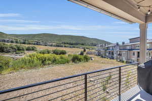 View from main floor balcony