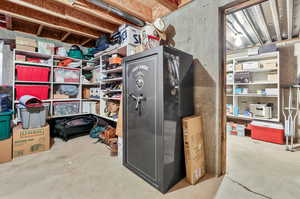 View of storage room 1 & 2 - Safe Included