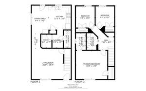 Floor plan of 1st and 2nd floor