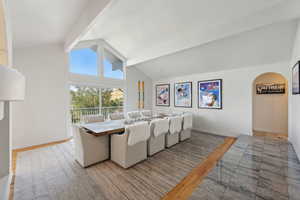 Dining Area with walk out balcony