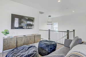 Living room featuring light hardwood / wood-style flooring