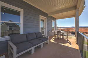 View of patio / terrace featuring an outdoor living space