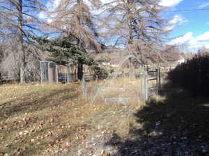 View of yard with a mountain view