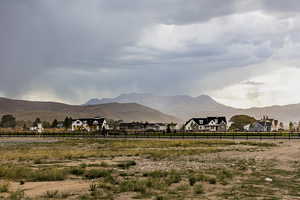 Mountain view featuring a rural view