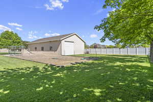 View of yard featuring a playground