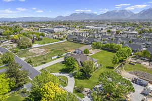 Bird's eye view featuring a mountain view