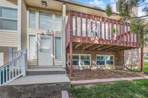 Front door and Balcony