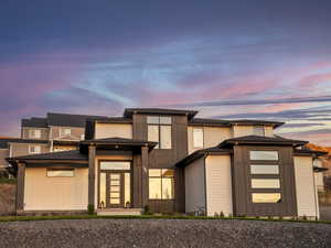 View of front of home with mountain and valley views!