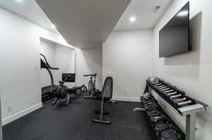 View of workout room