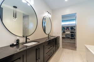 Master bathroom is to die for! Walk-in closet, double sinks, free standing soaker tub, and a walk in shower!