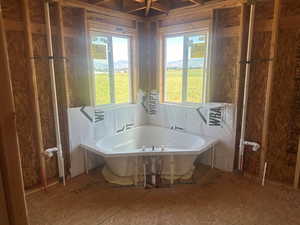 Bathroom with a bathing tub