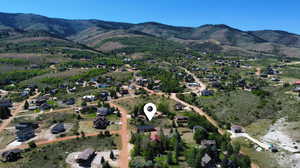 Bird's eye view featuring a mountain view