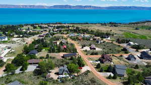 Bird's eye view featuring a mountain view