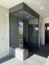 Master bathroom steam shower