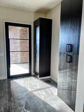 Basement/ground level mud room entrance