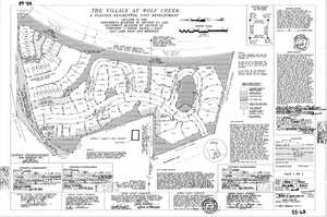 The Village at Wolf Creek plat map. (Lot 17 is circled.)