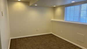 View of carpeted empty room